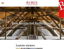 Tablet Screenshot of burgy.nl